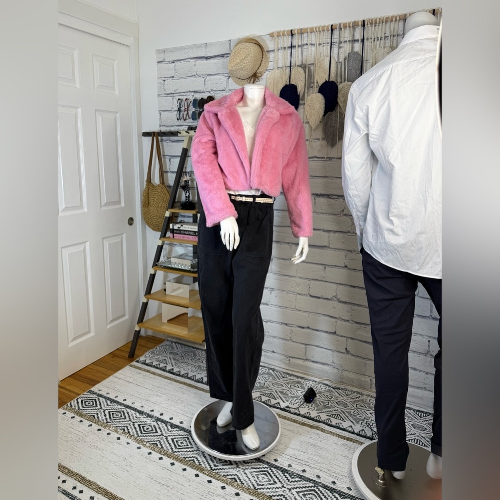 Soft Pink Color Fleece Jacket